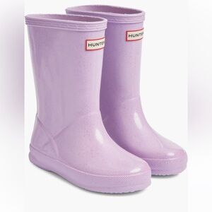Lavender Glitter Rain Boots